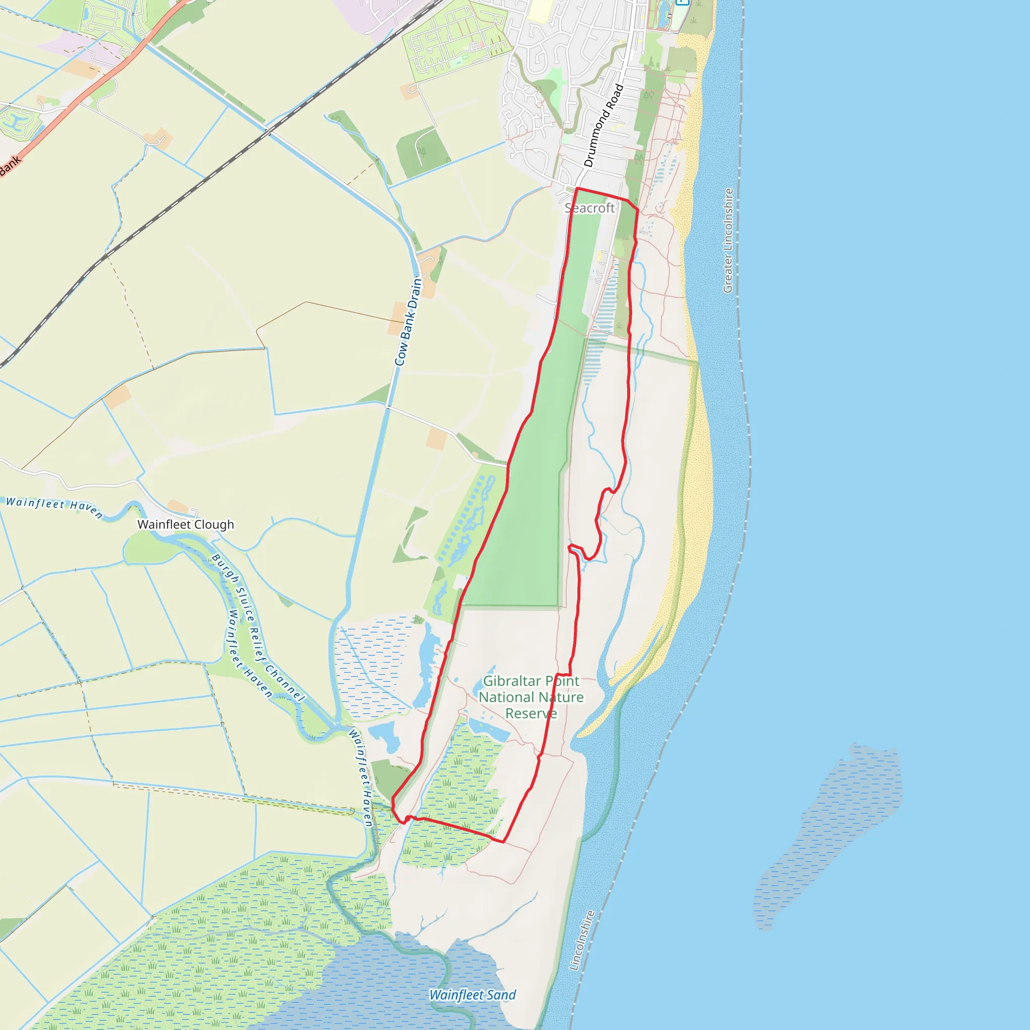 Gibraltar Point mobile static map