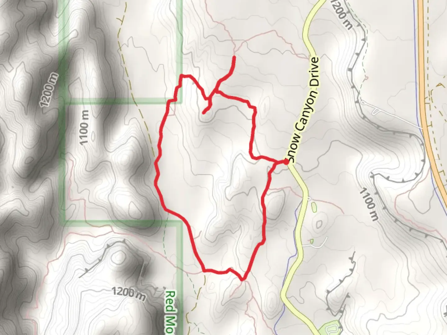 An image depicting the trail Lava Flow Trail and Petrified Dunes Trail and its surrounding area.