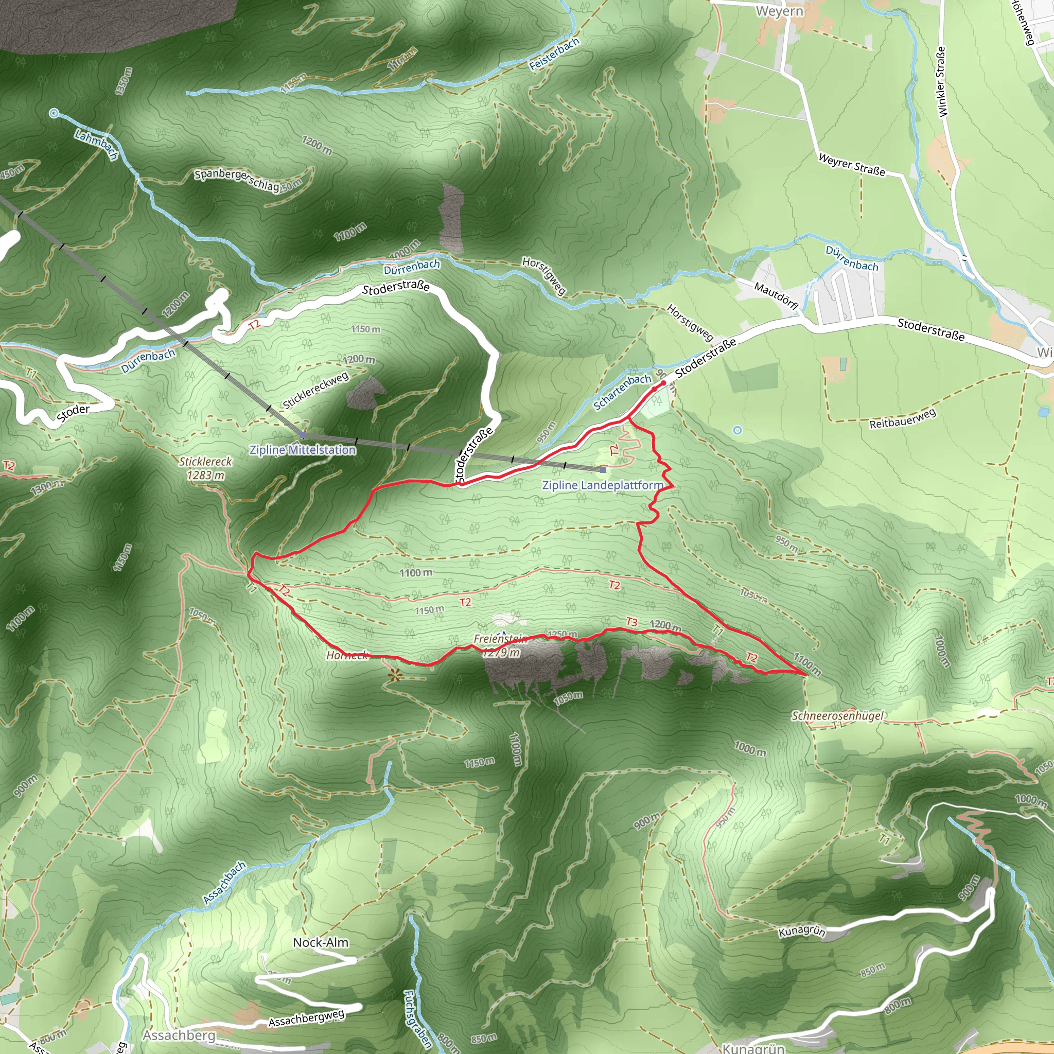 Freienstein Loop Trail mobile static map