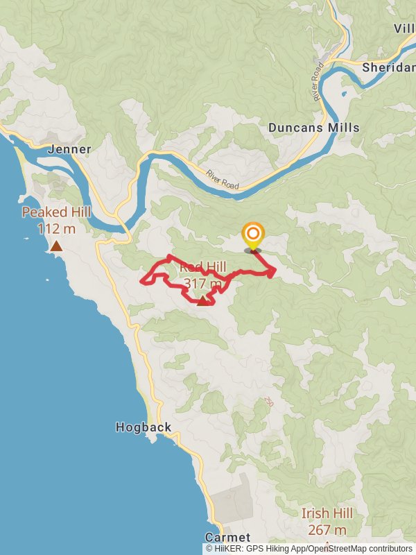 Red Hill Trail and Pomo Canyon Trail Loop