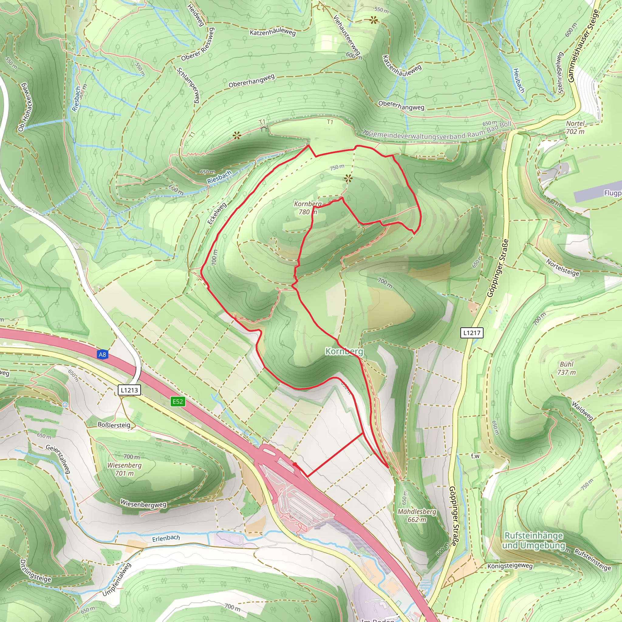 Kornberg via Loewenpfade Bertaa Hoernle Tour mobile static map