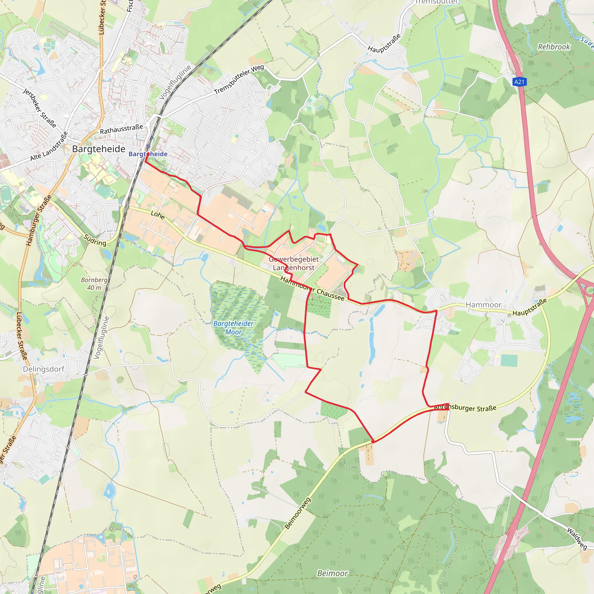 Gewerbeweg mobile static map