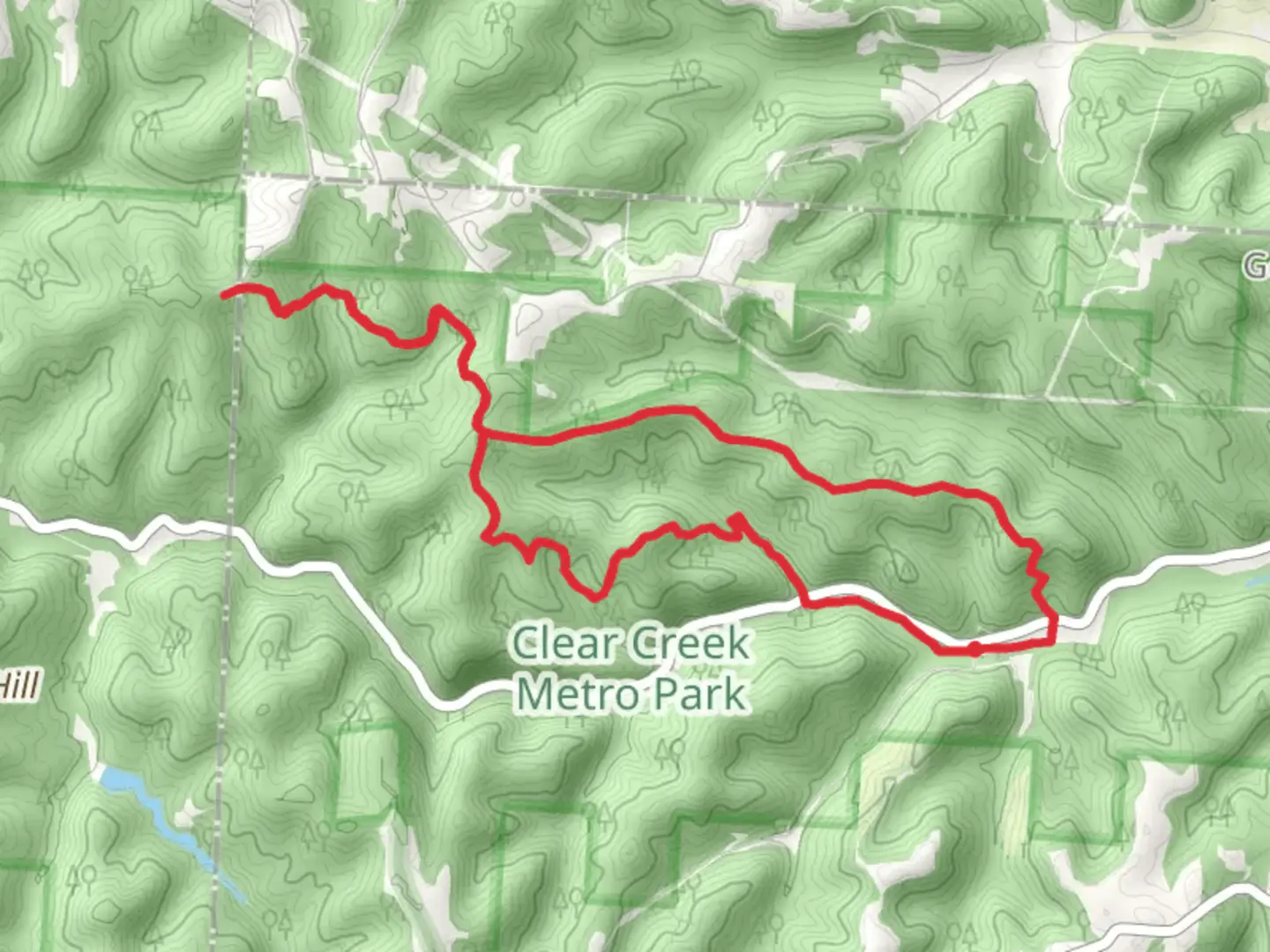 An image depicting the trail Cemetary Ridge Loop Trail and its surrounding area.