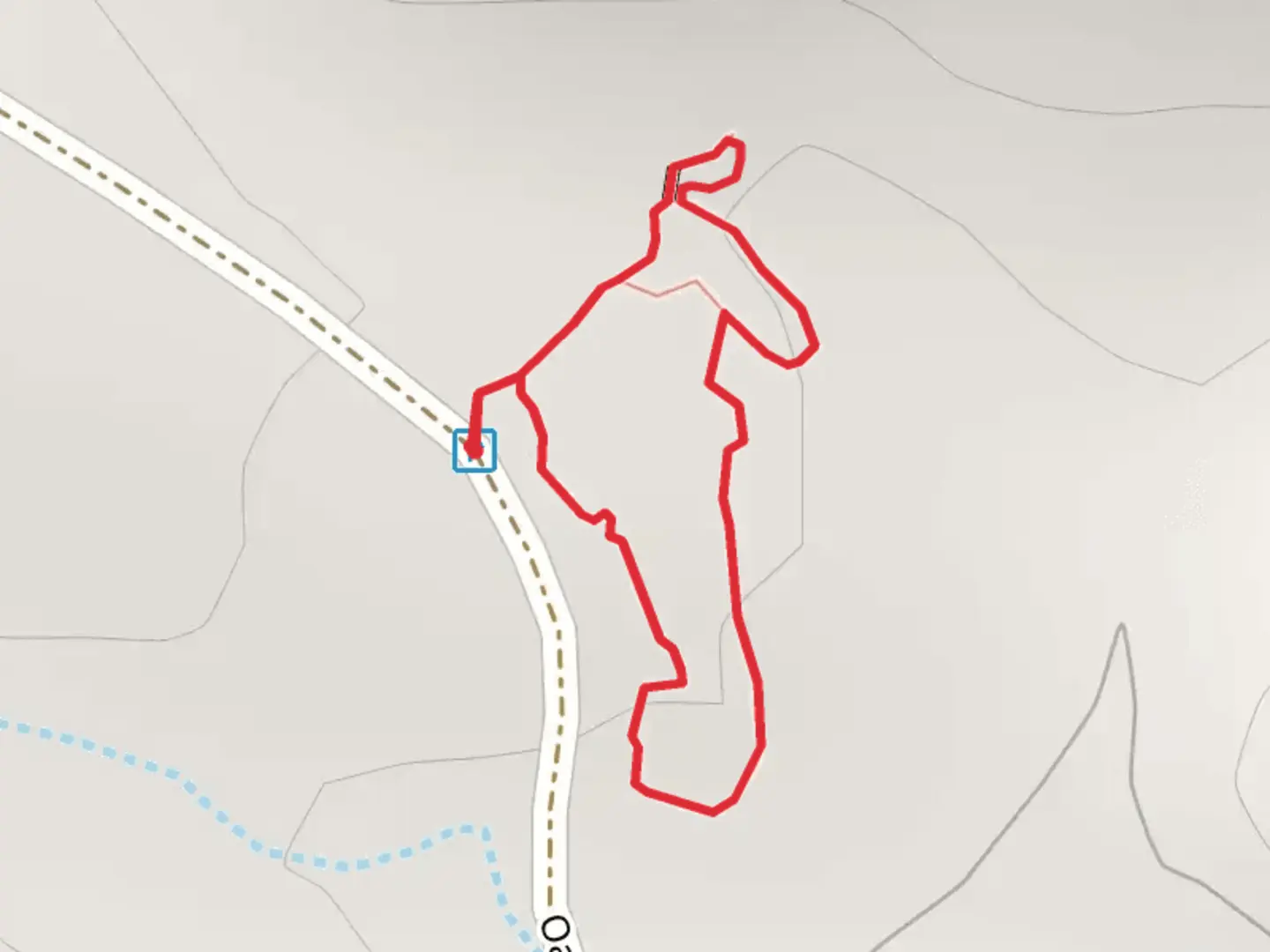 An image depicting the trail Leeds Creek Kiln Loop Trail and its surrounding area.