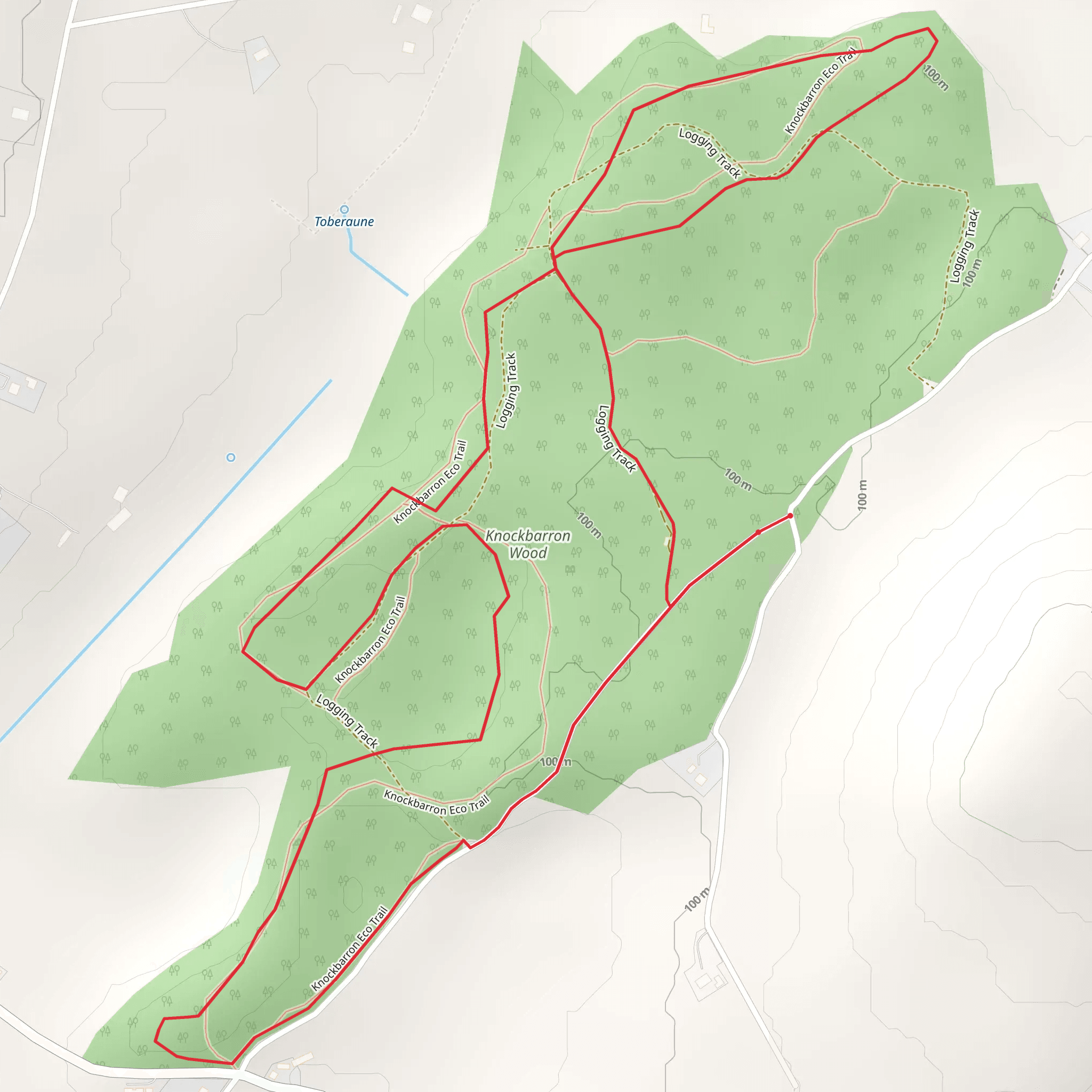 Kinnitty - Knockbarron Loop mobile static map