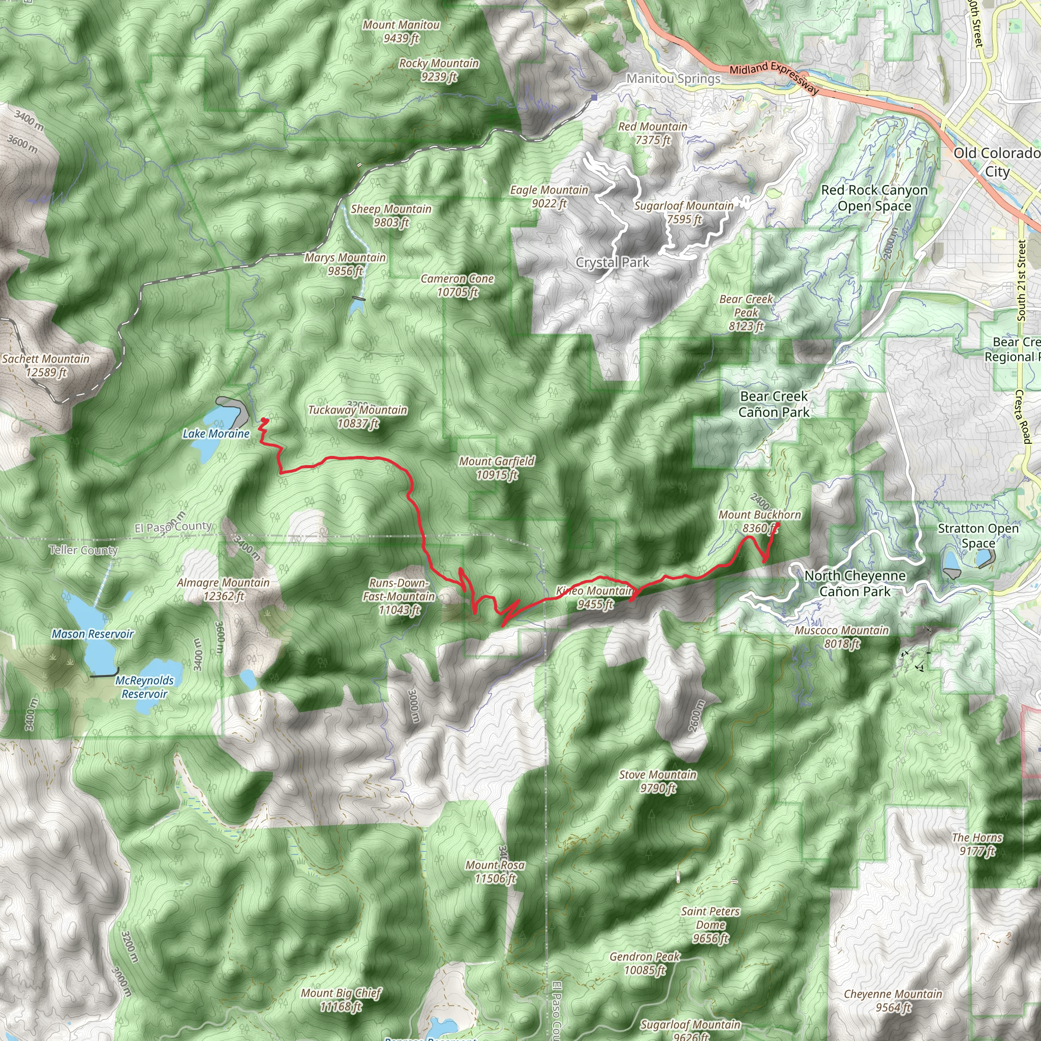Captain Jacks Trail mobile static map