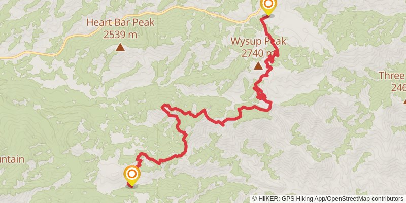 Pacific Crest Trail - Southern California stage 23 Map