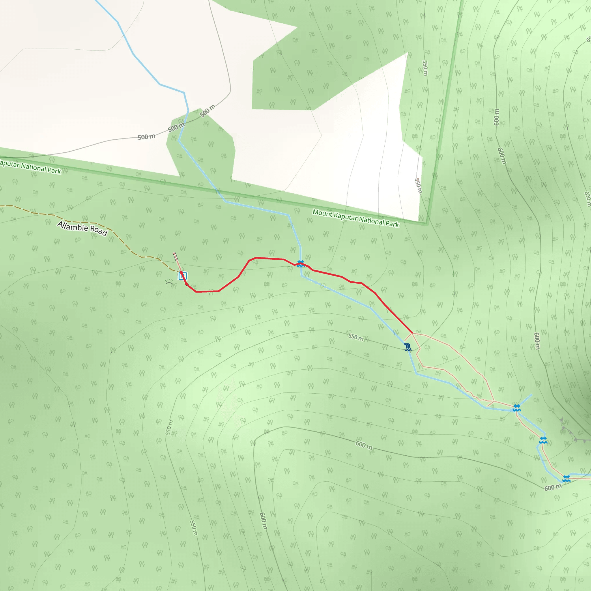 Mill - Bullah Track mobile static map