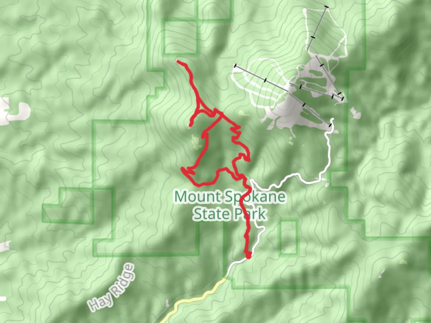 An image depicting the trail Mount Kit Carson via Trail 110 and its surrounding area.