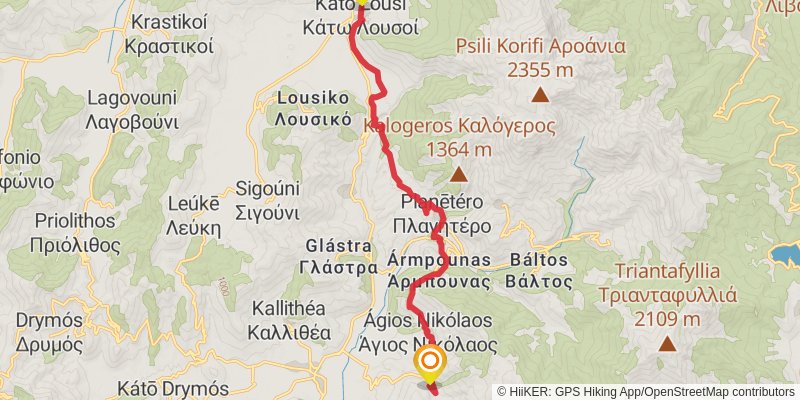 E4 - Peloponnes stage 3 Map