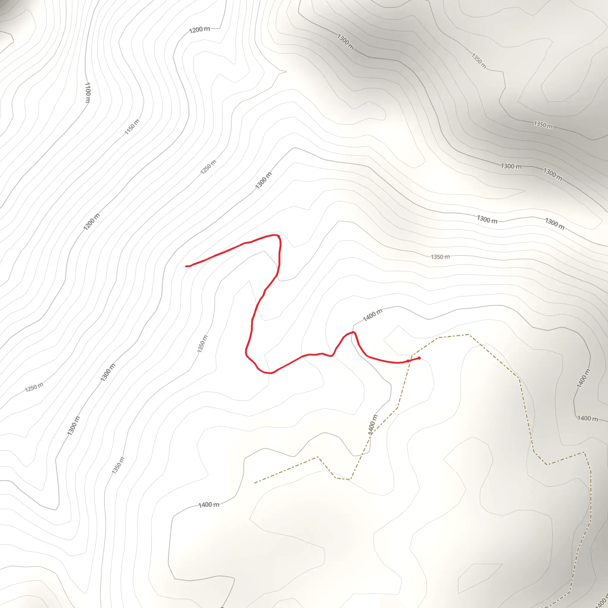 Grouse Falls Overlook Trail mobile static map