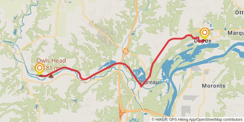 American Discovery Trail North Route stage 119 Map