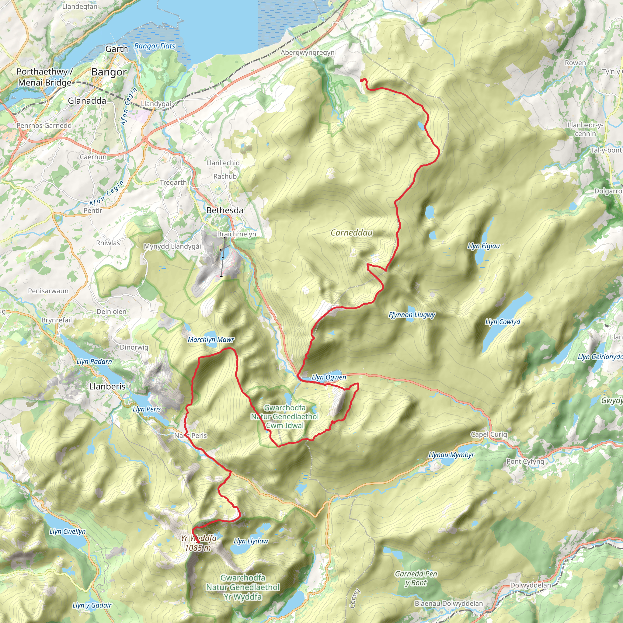 Welsh 3000s mobile static map