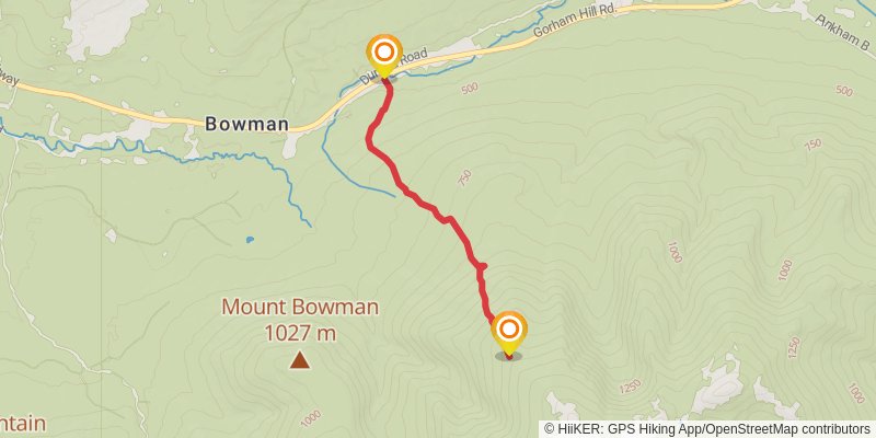 Mount Adams via King's Ravine Trail stage 2 Map