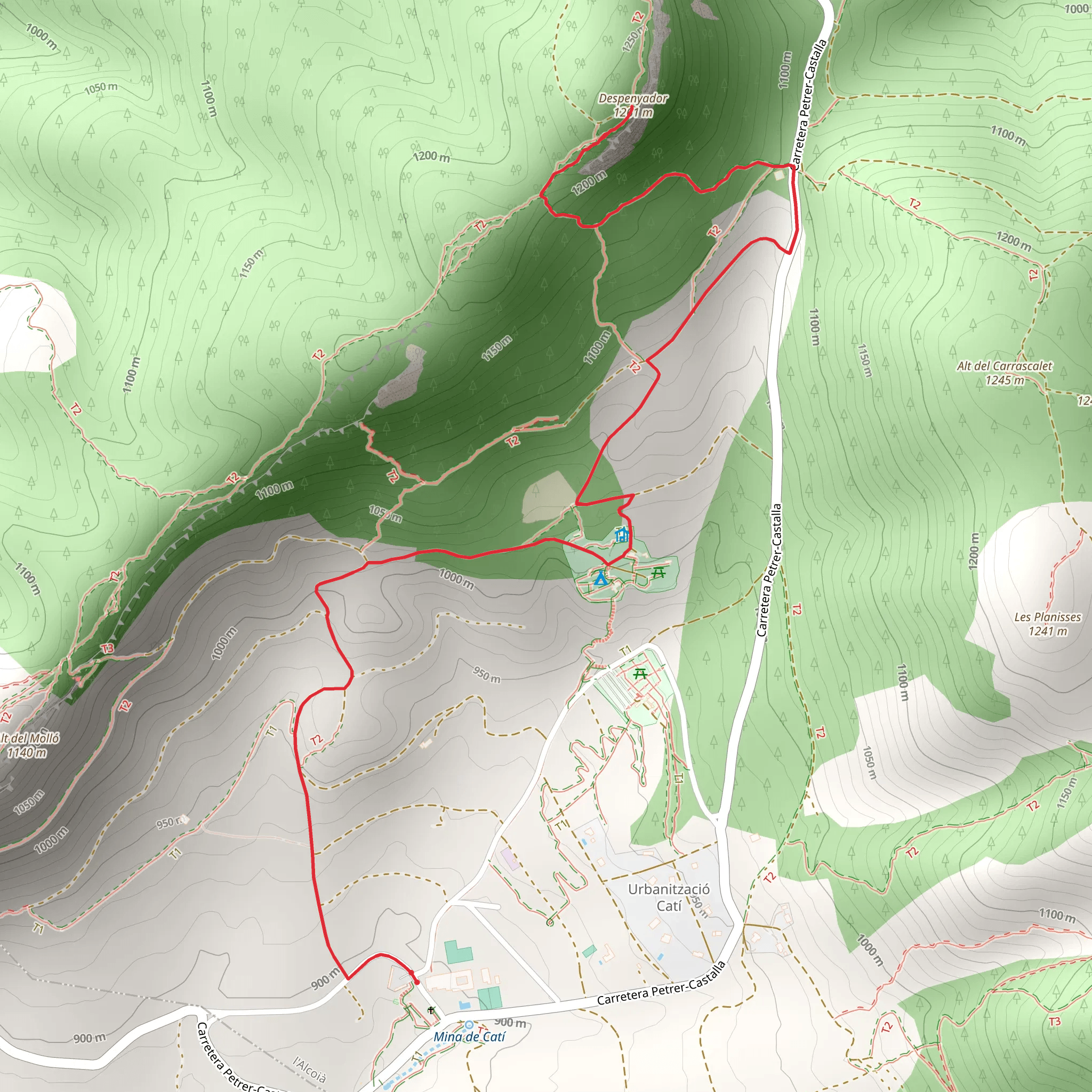 Xorret de Catí al Despeñador PR CV 028 mobile static map