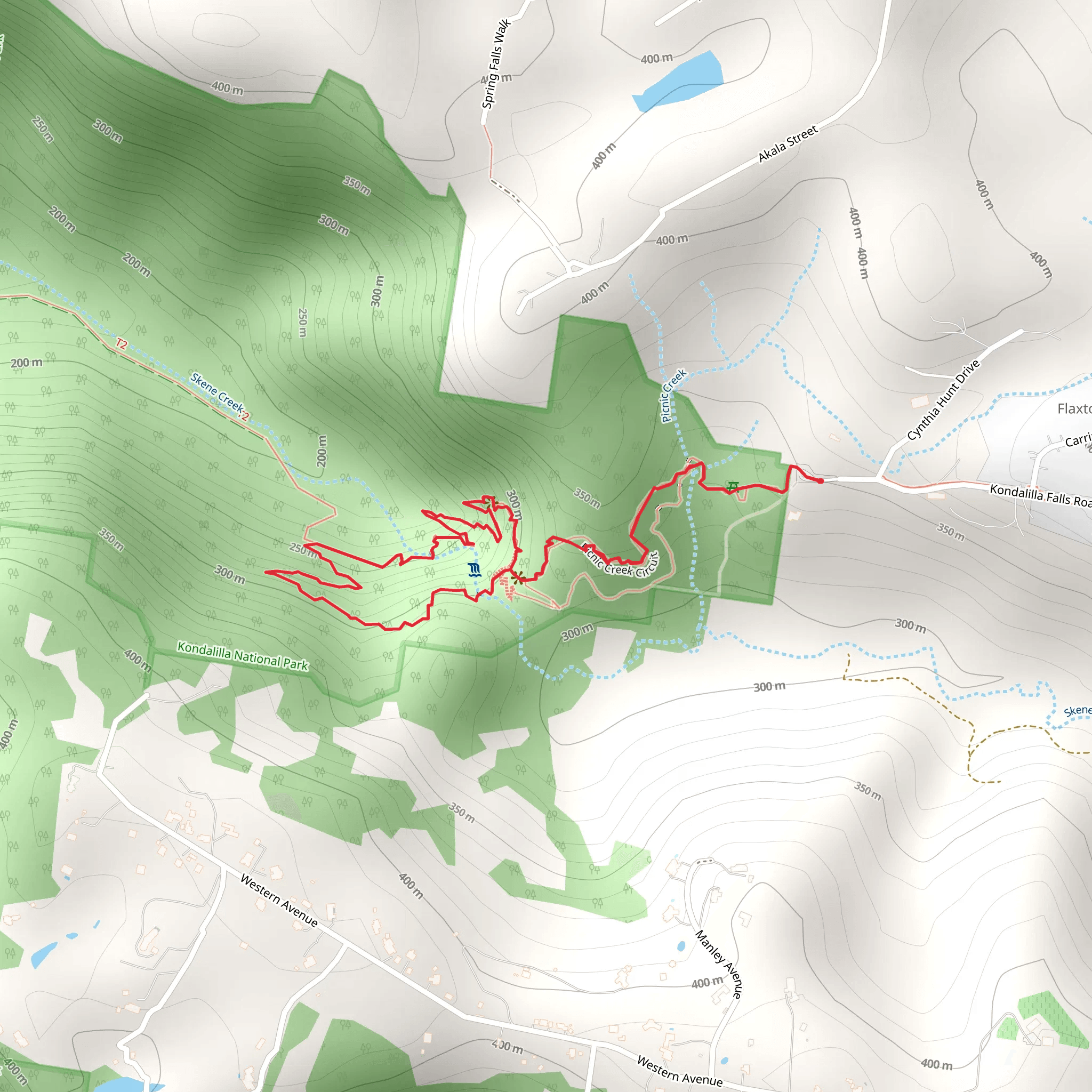 Kondalilla Falls Circuit Track mobile static map