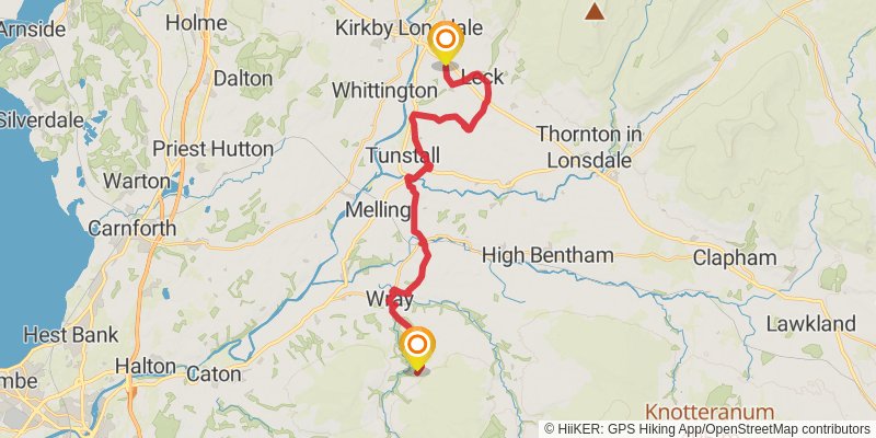 Lancaster Loop stage 6 Map