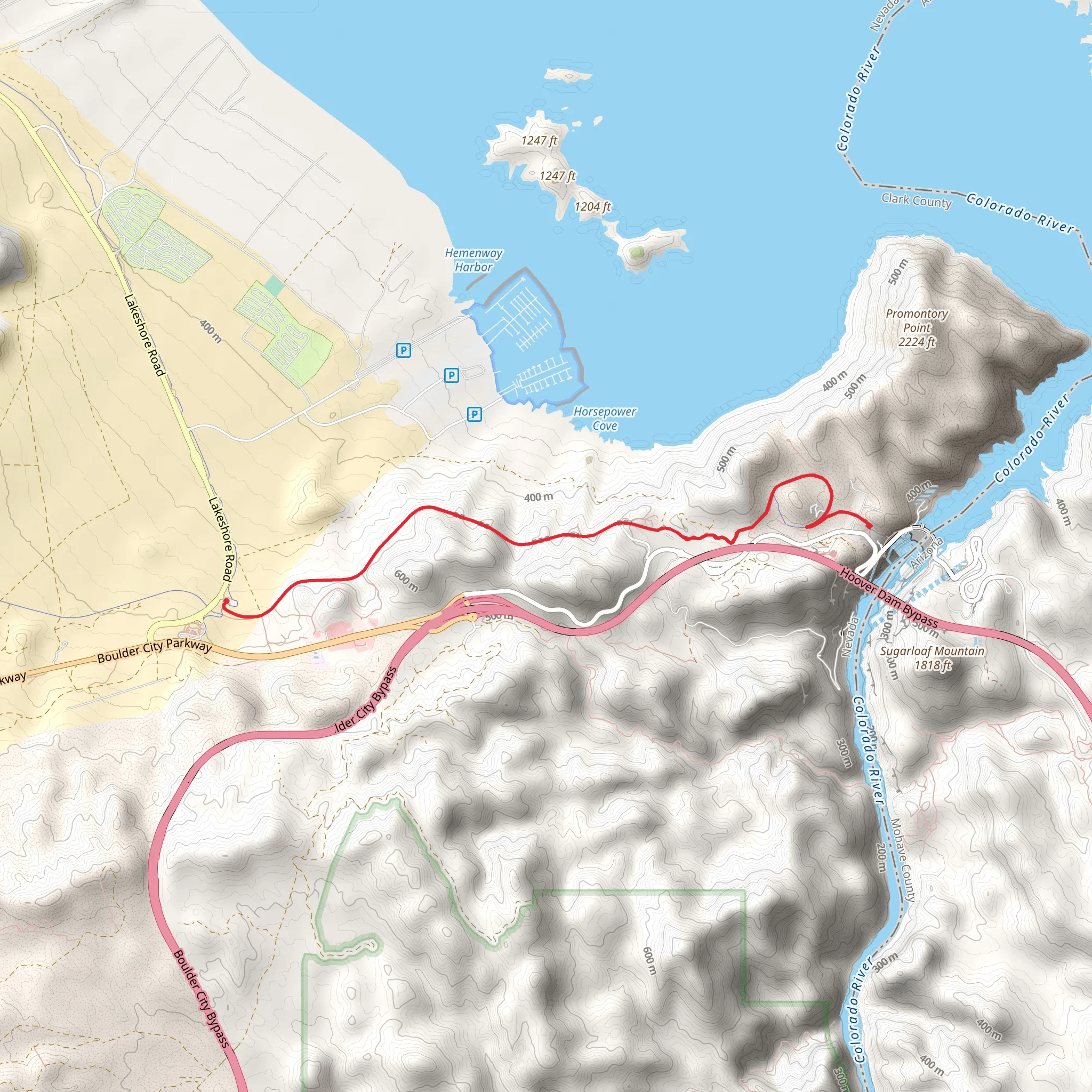 Historic Railroad Trail mobile static map