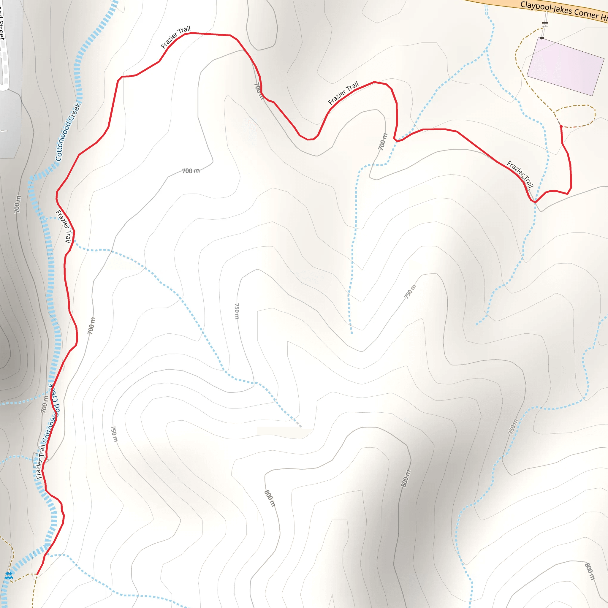Frazier Trail mobile static map