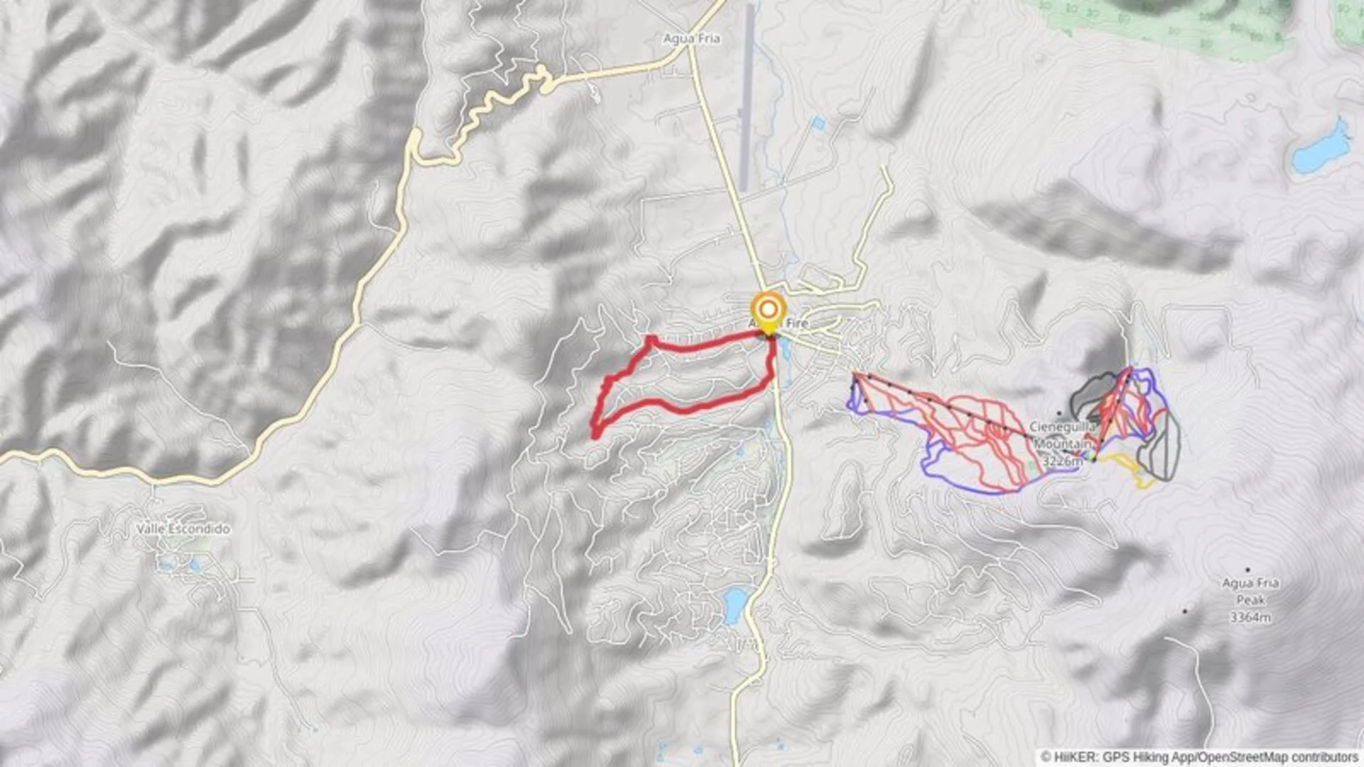 An image depicting the trail Deer, Coyote and Bear Loop and its surrounding area.