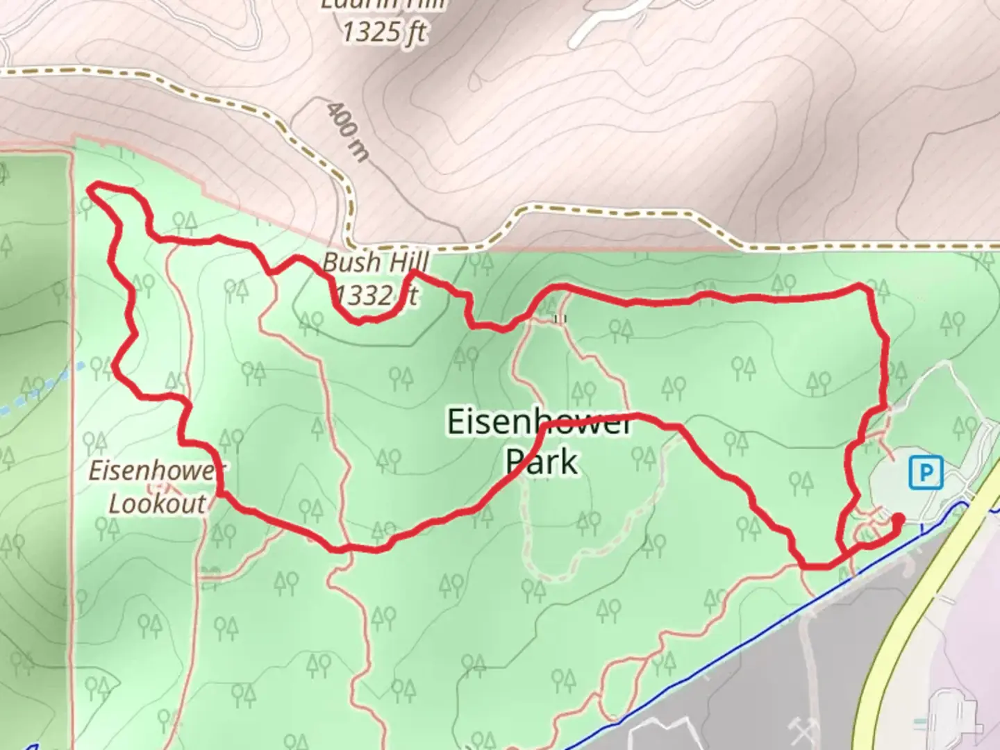An image depicting the trail Hillview Nature and Cedar Flats Loop Trail and its surrounding area.