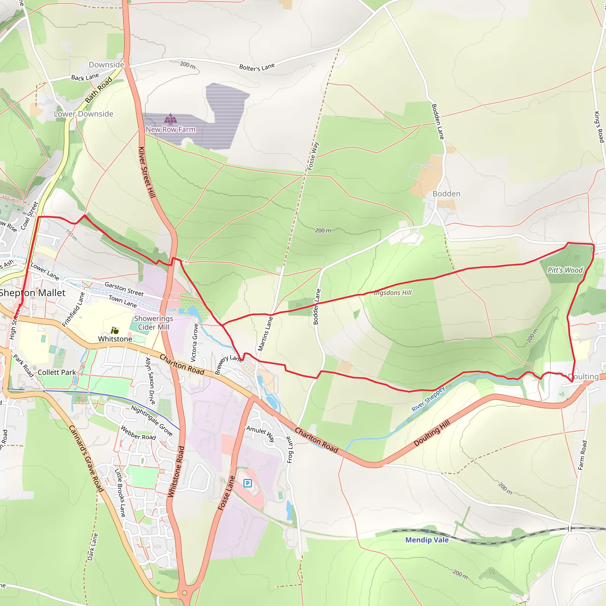 Shepton Mallet mobile static map