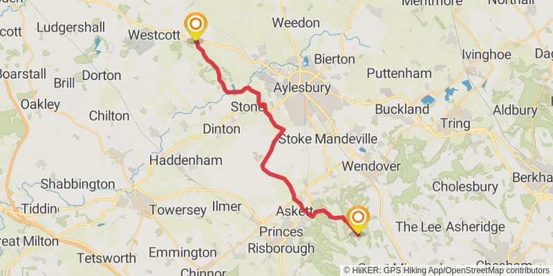 Buckinghamshire Way stage 4 Map