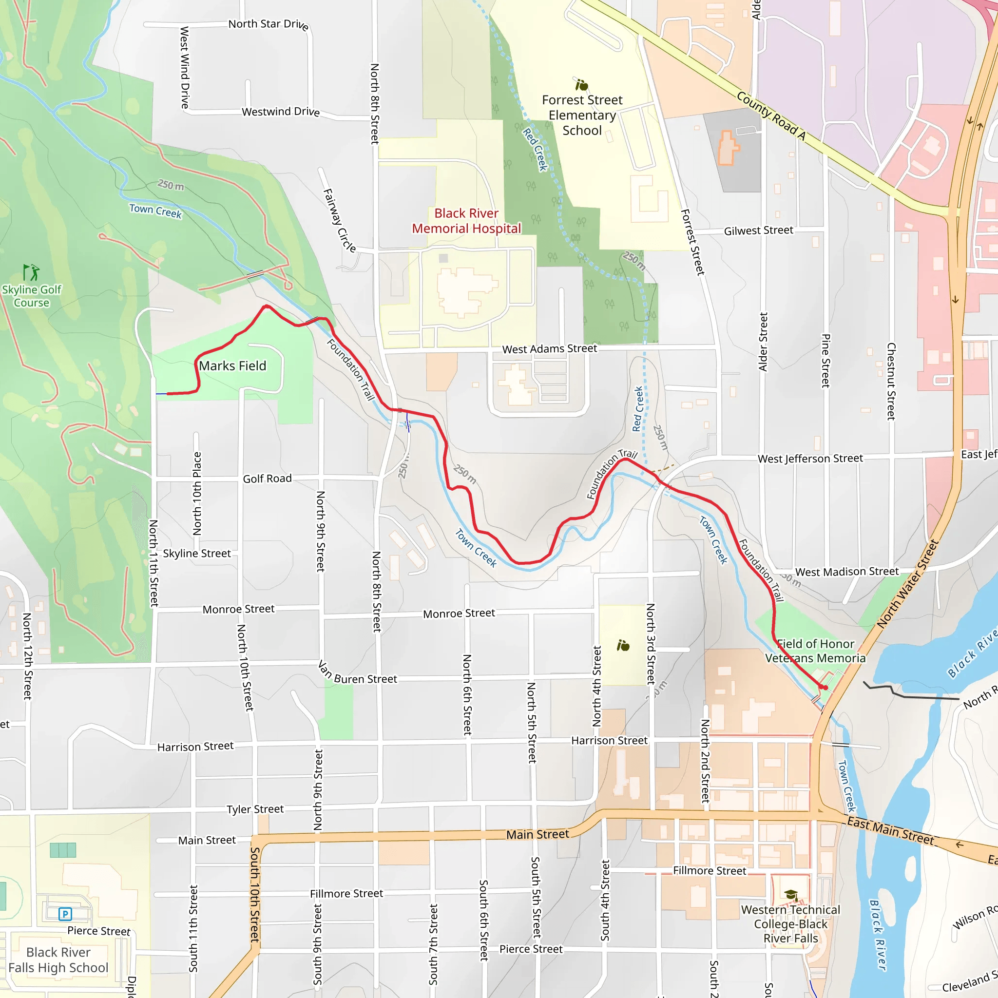 Foundation Trail mobile static map