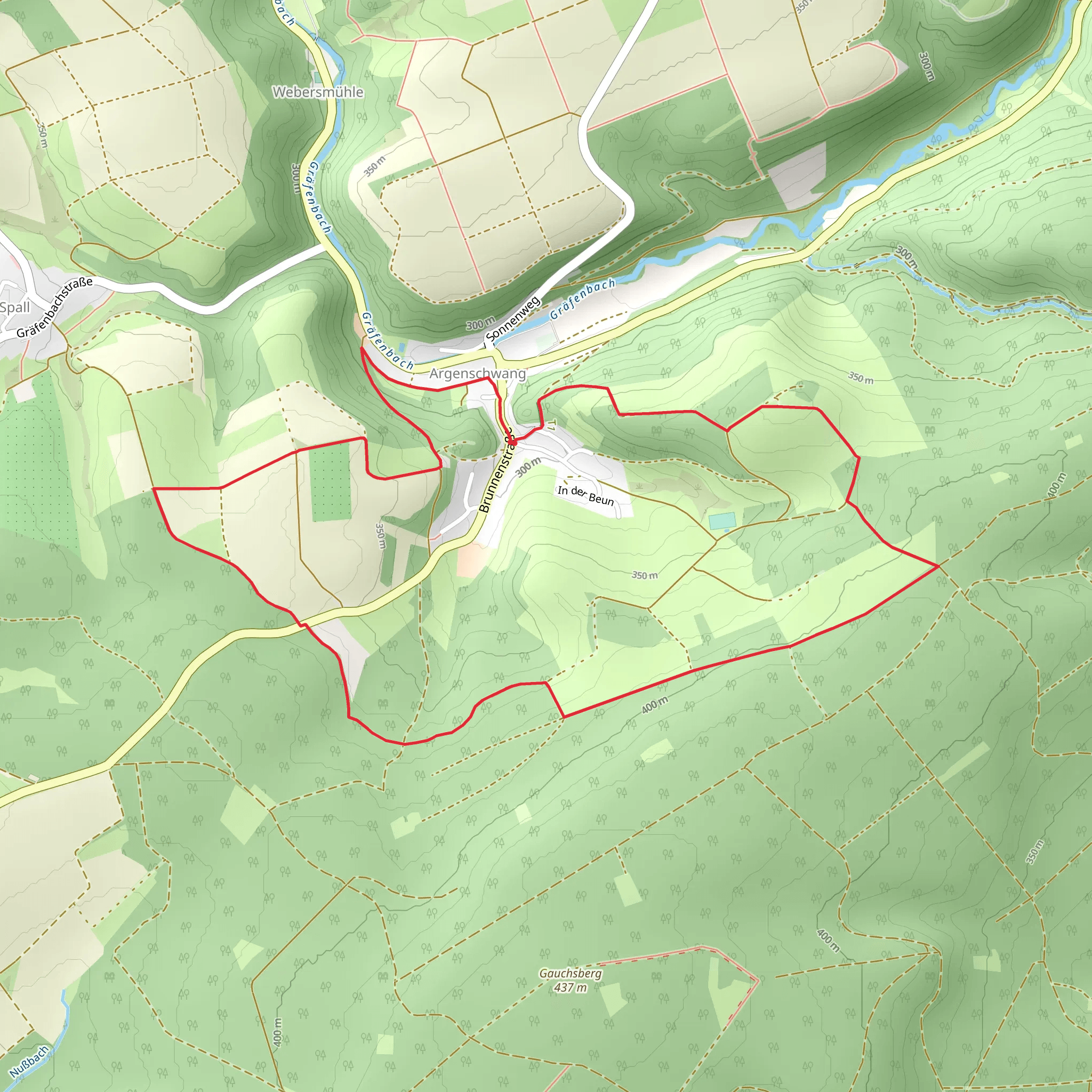 Argenschwanger Rosenburgweg mobile static map