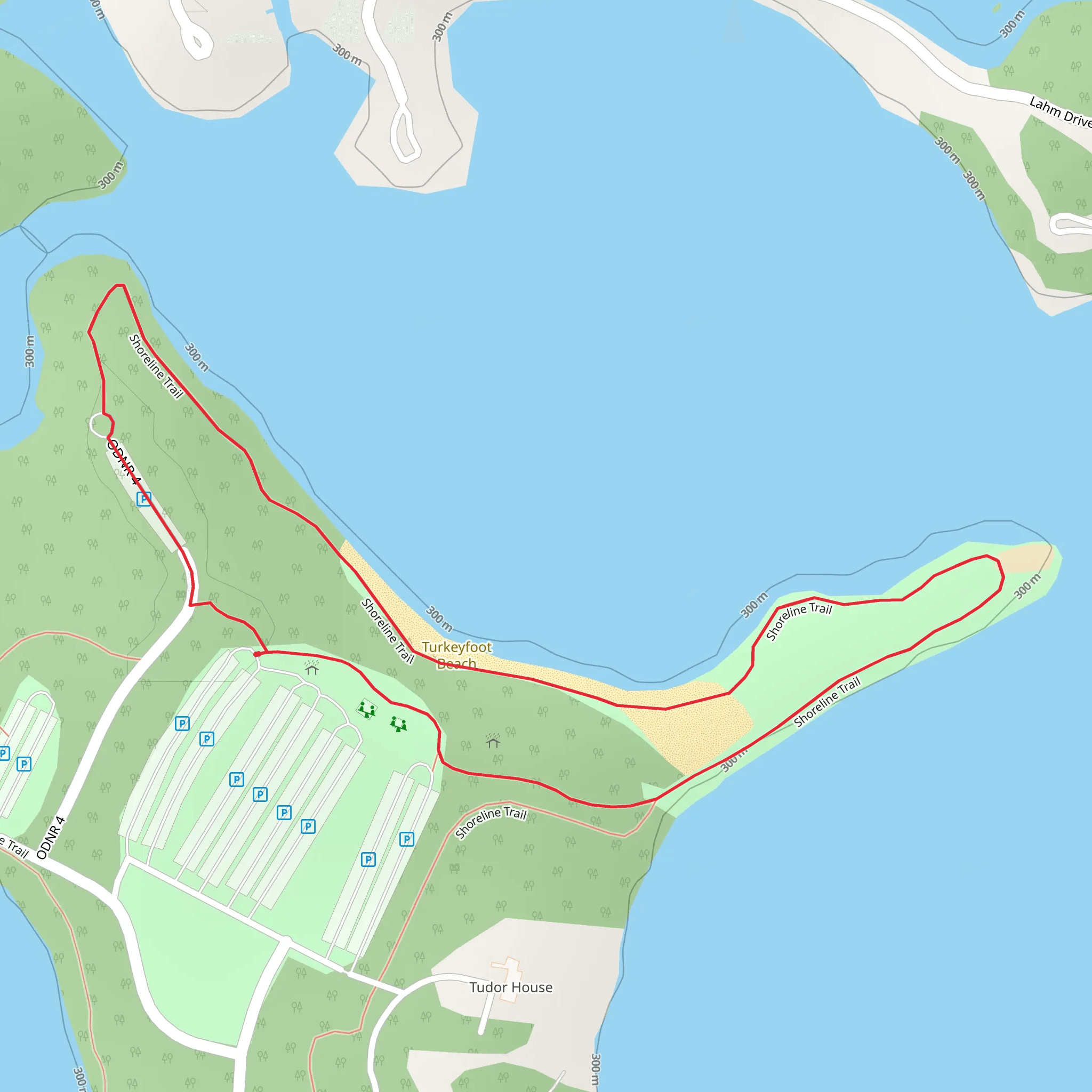 Shoreline Loop Trail mobile static map
