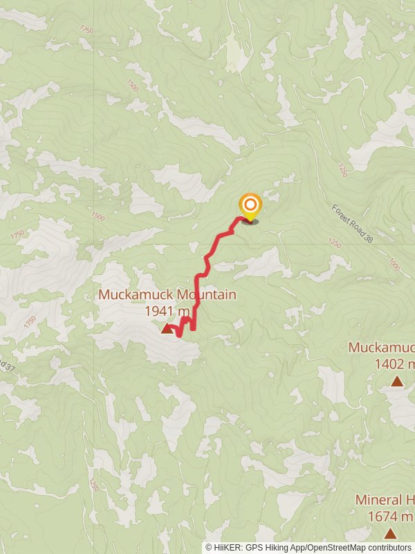 Muckamuck Trail mobile static map