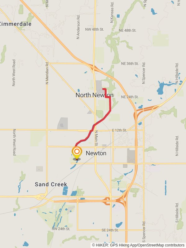 Newton Athletic Park to Memorial Grove