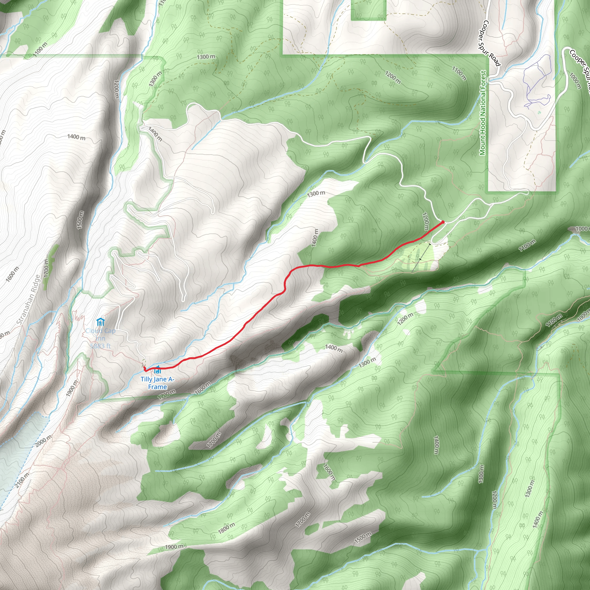 Tilly Jane Creek mobile static map