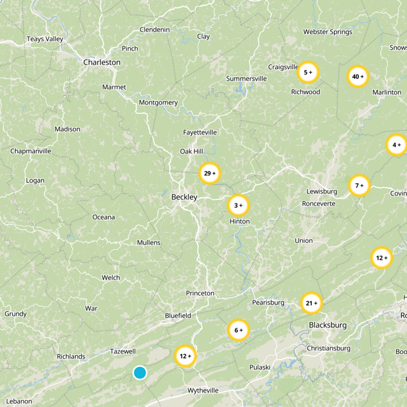 Raleigh County Static Map