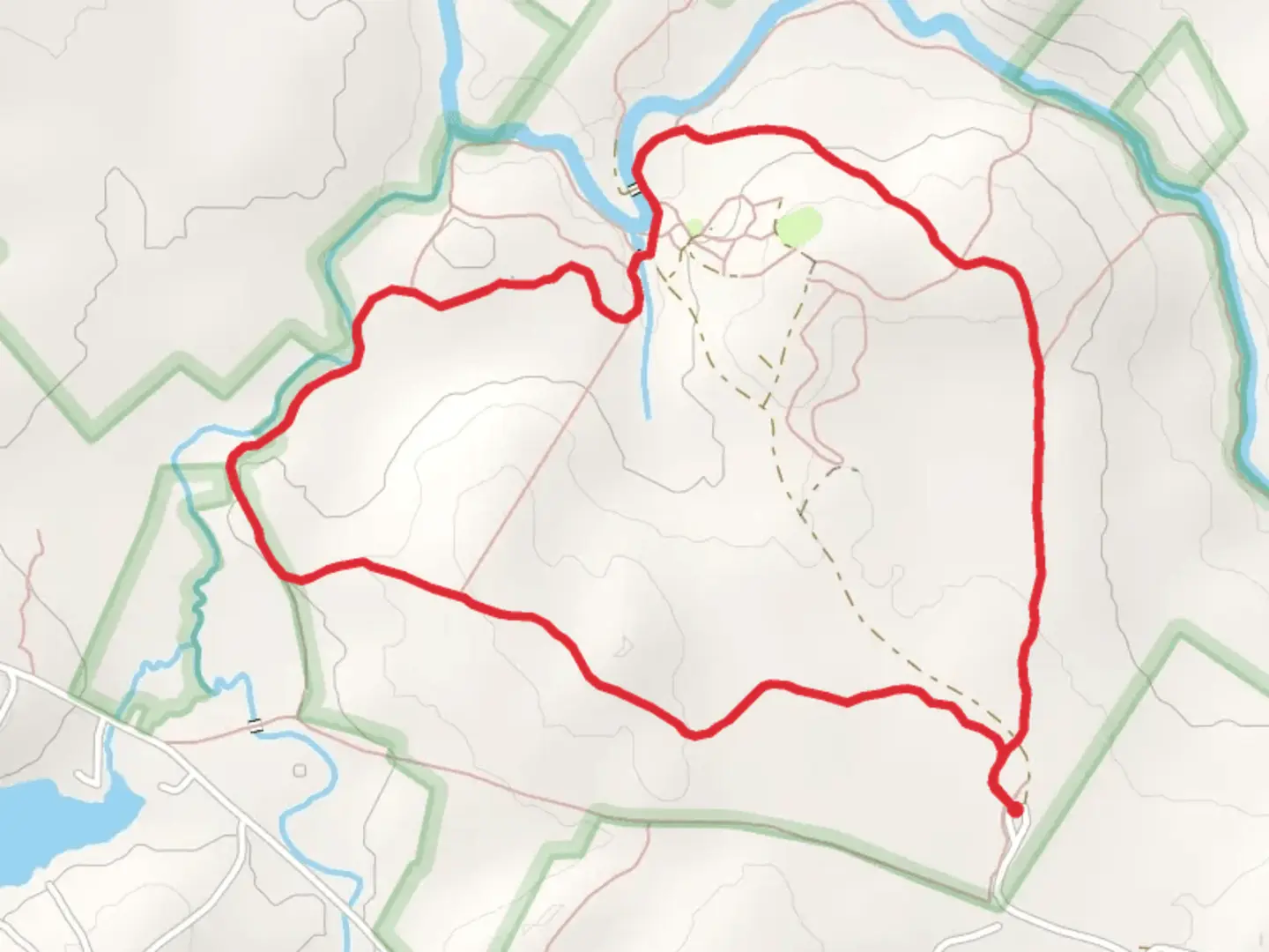 An image depicting the trail Ducktrap River via Forest Loop Trail and its surrounding area.