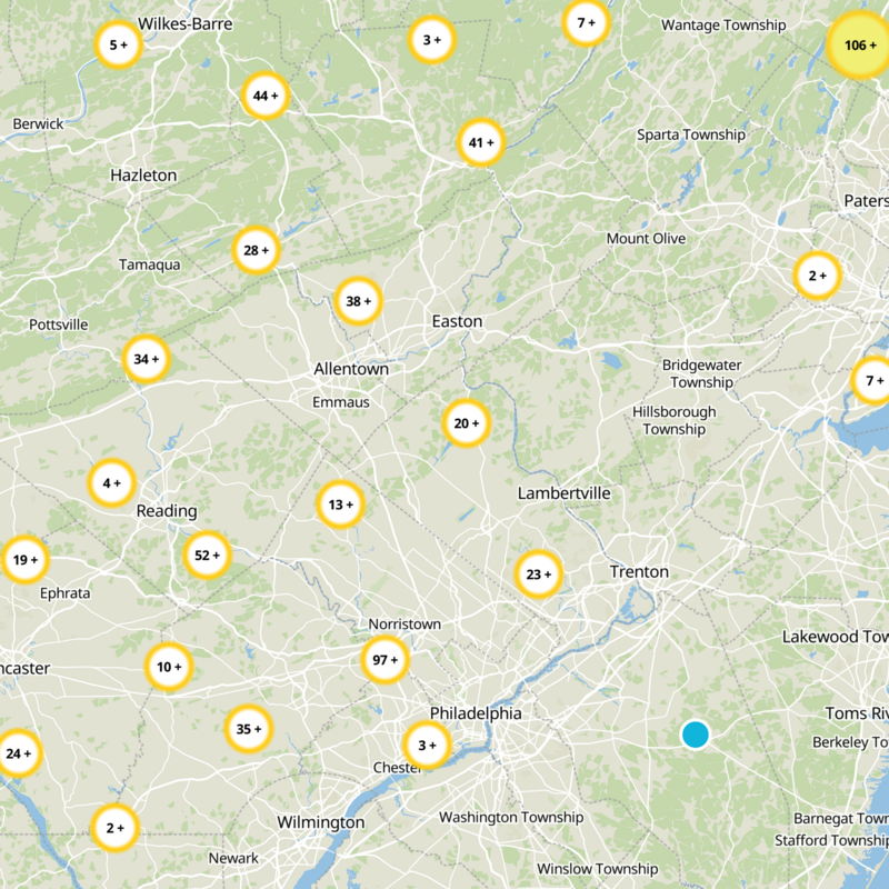 Bucks County Static Map