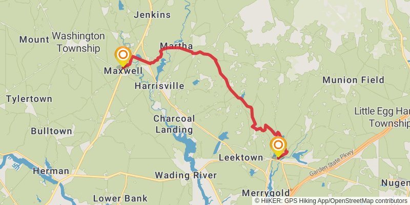 Batona Trail stage 4 Map