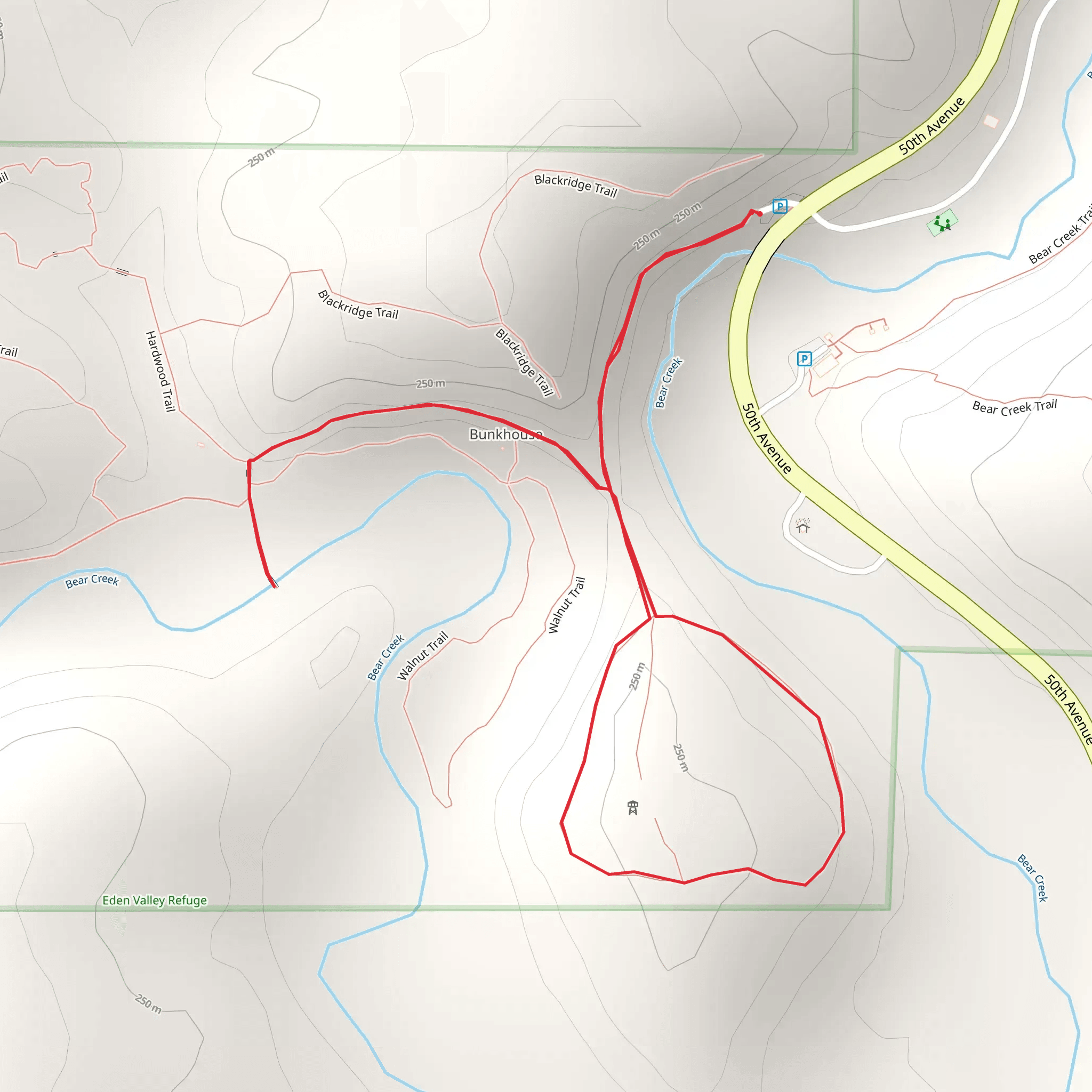 Bear Creek Loop mobile static map