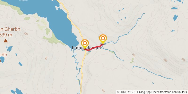 Cape Wrath Way East spur 2 Map