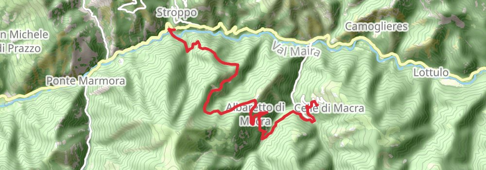 Grande Traversata delle Alpi stage 46 Map