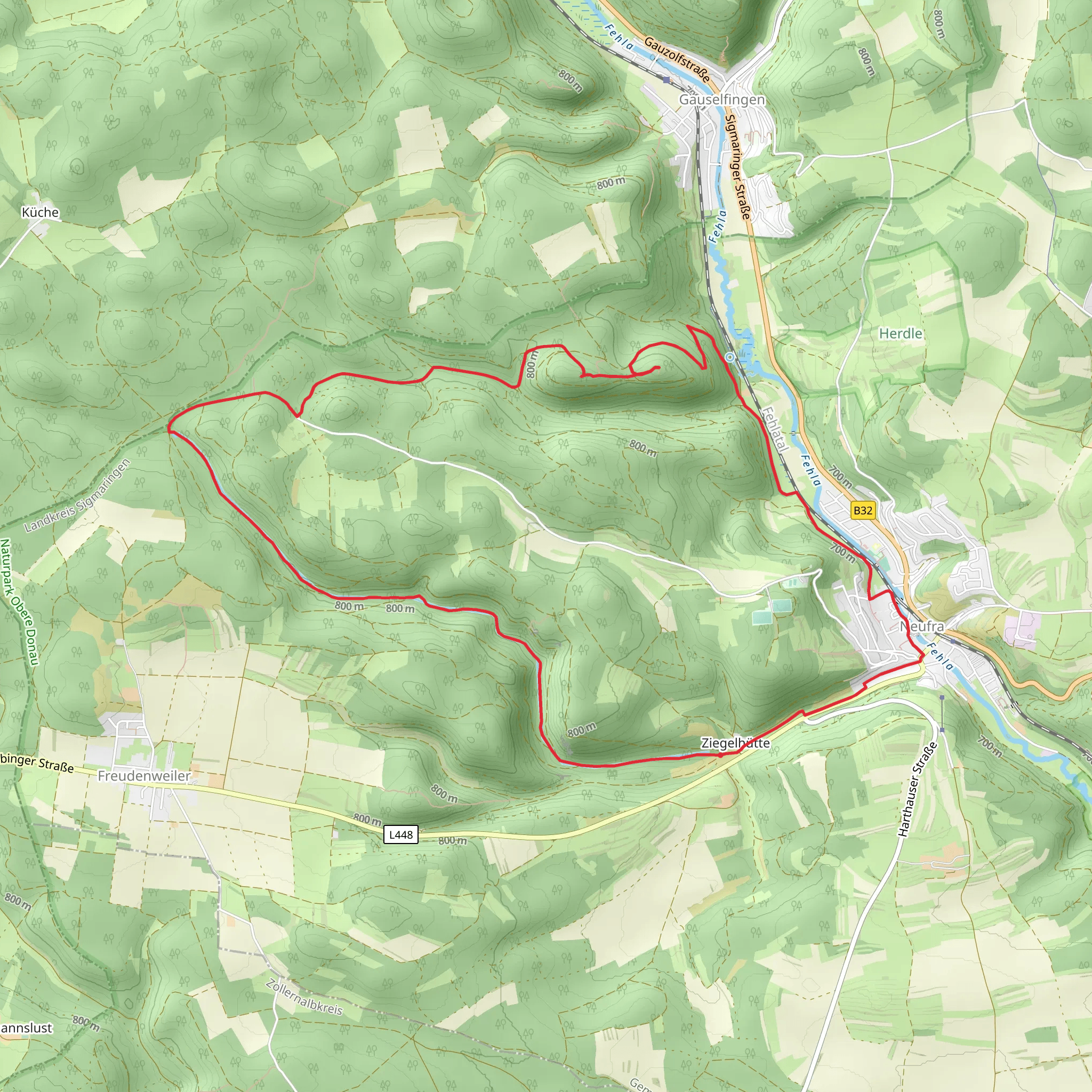 Wolfertal and Zur Hinteren Lichtenstein mobile static map