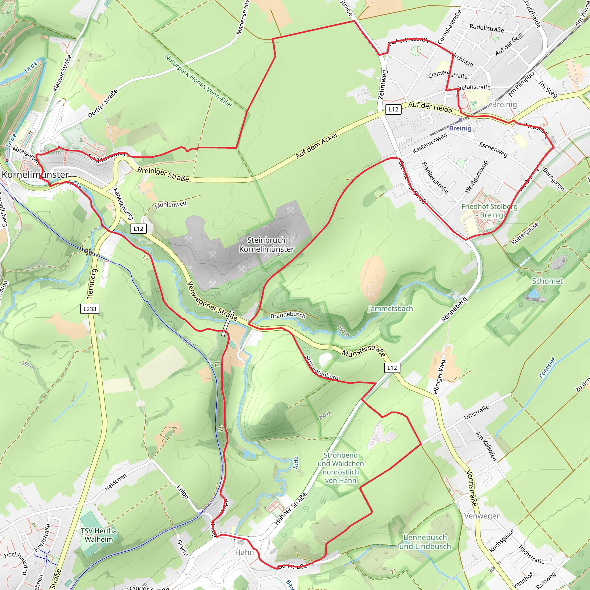 Breining Rundweg mobile static map