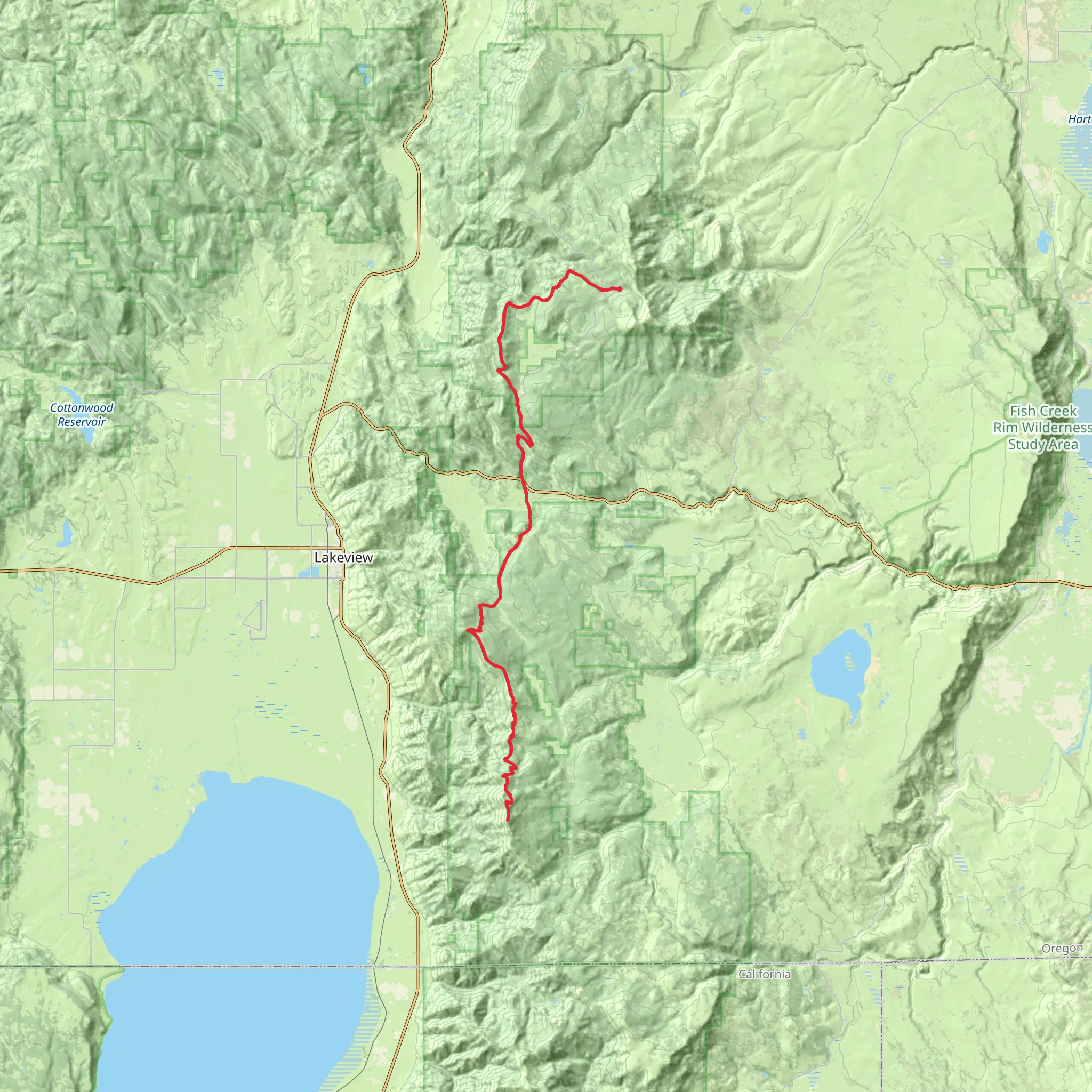 Crane Mountain National Recreation Trail mobile static map