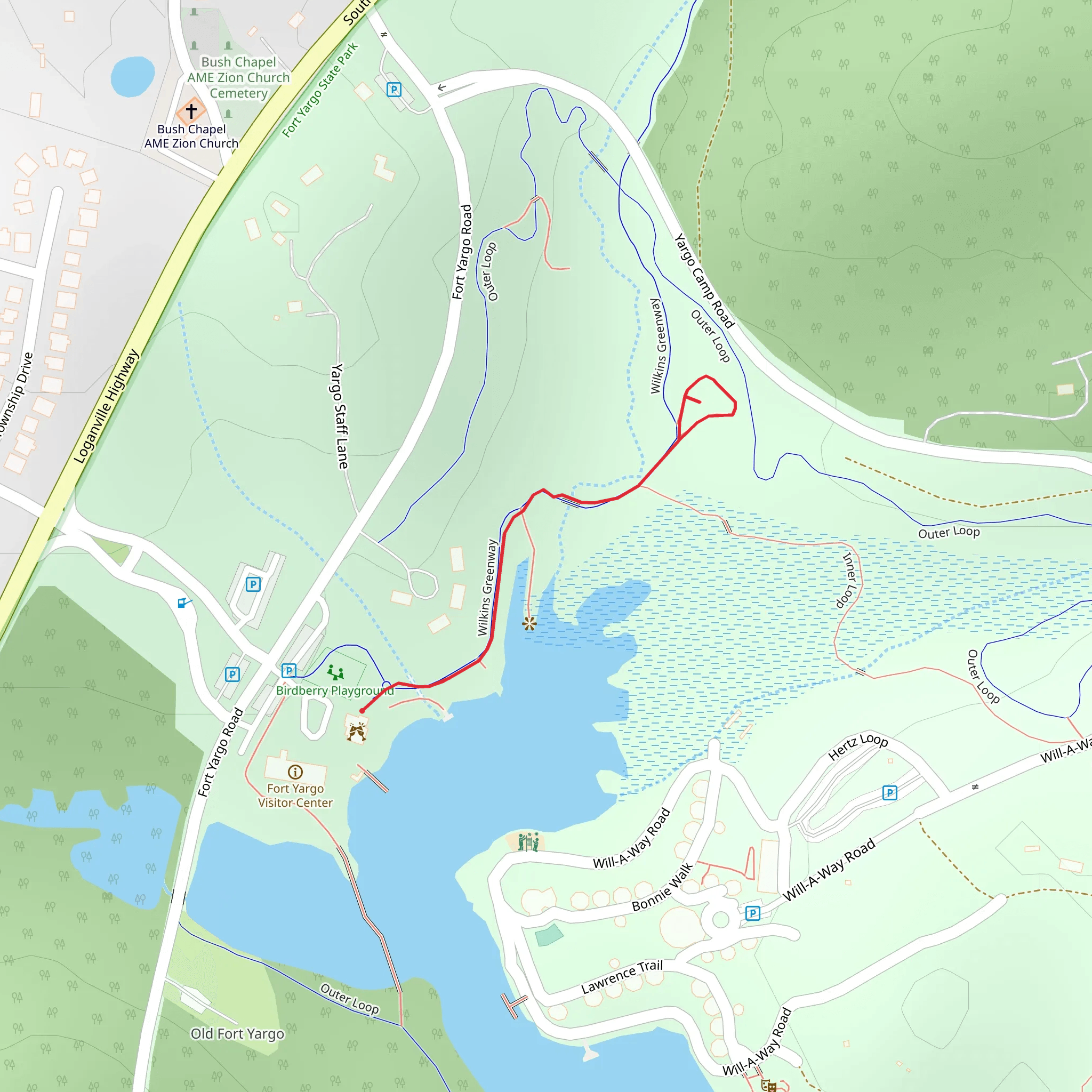 Bird Berry Trail mobile static map