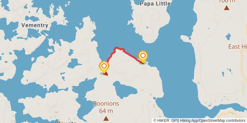 Coastal Walk of Shetland - West stage 25 Map