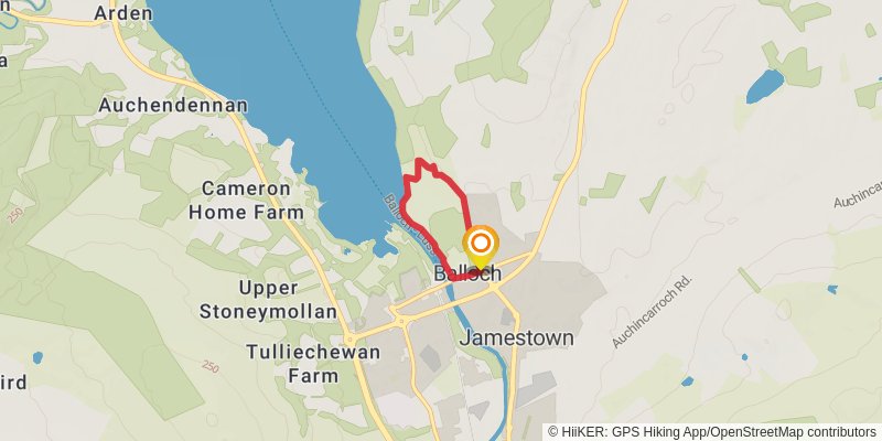 Balloch Castle Country Park - Castle View Route stage 1 Map