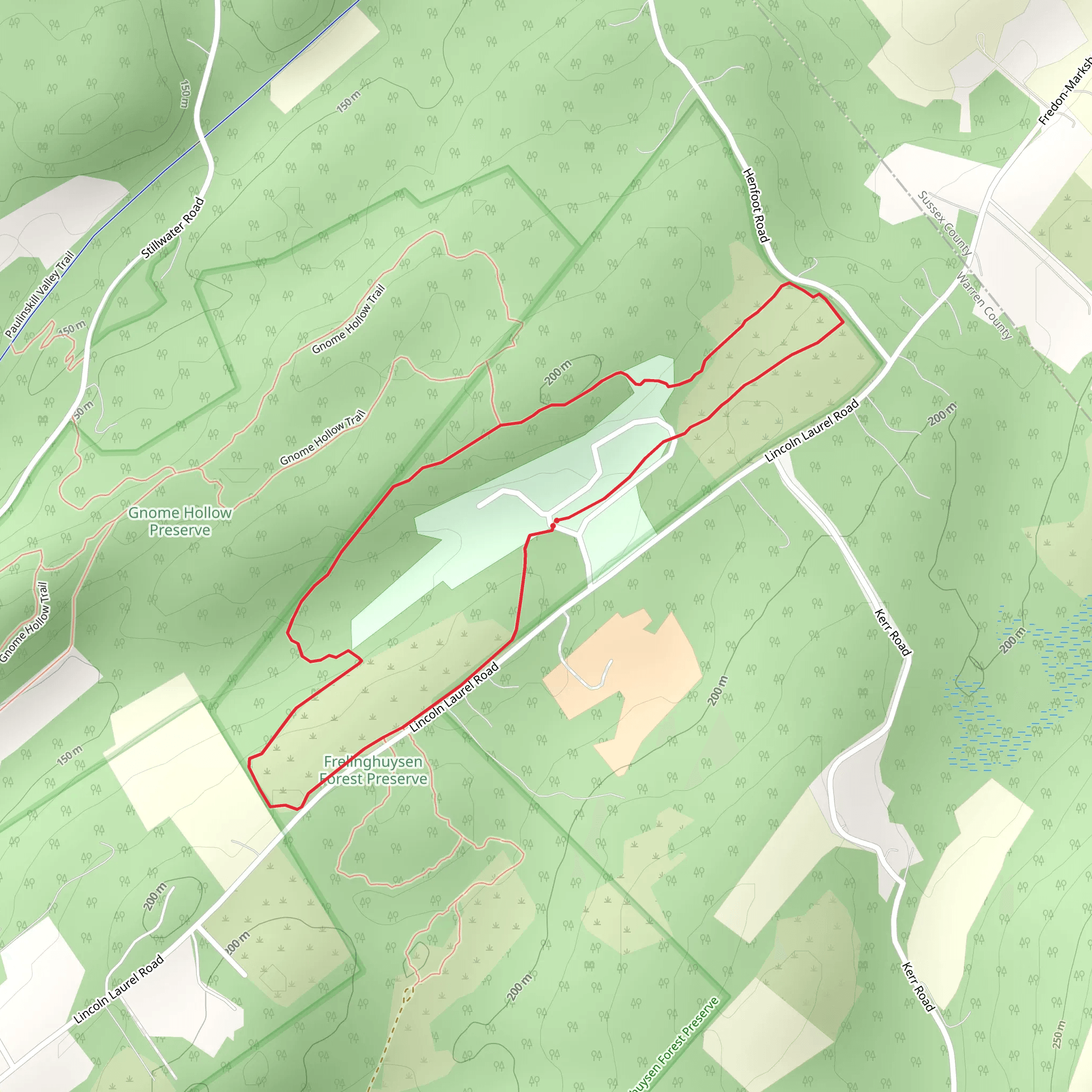 Lincoln Laurel Road Loop - North mobile static map