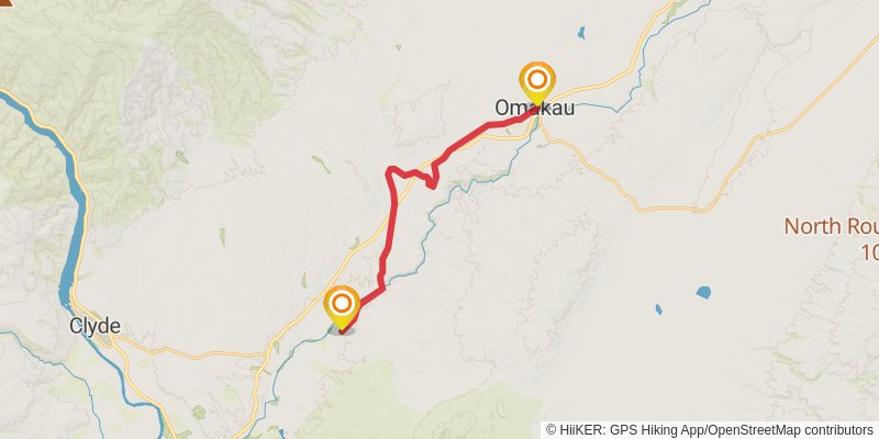 Otago Central Rail Trail stage 2 Map