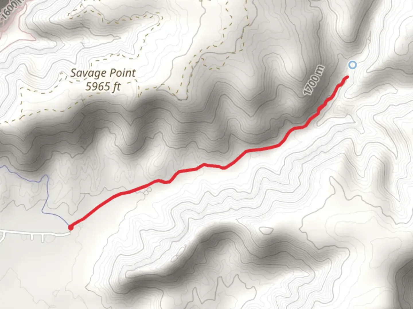 An image depicting the trail North Fork Pugh Canyon and its surrounding area.