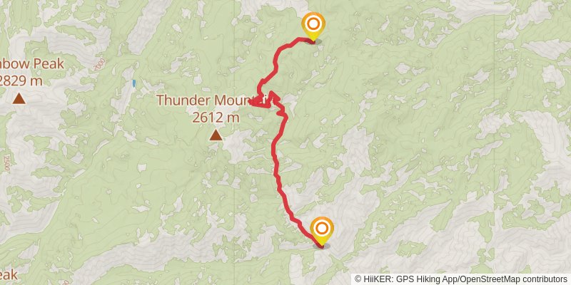 Idaho Centennial Trail stage 28 Map